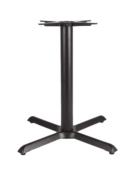Black Cast Iron Table Base Cross-Base 760x720mm | Stalwart DA-A053B
