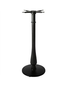 Black Cast Iron Table Base Round Ø430x1080mm | Stalwart DA-A068AH