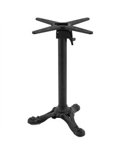 Black Cast Iron Table Base Tri-Leg 500x720mm | Stalwart DA-A081
