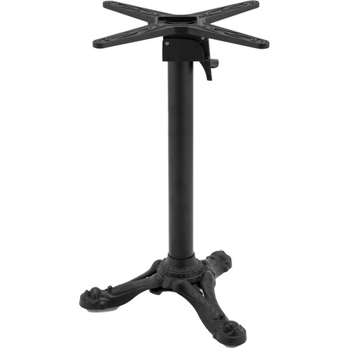 Black Cast Iron Table Base Tri-Leg 500x720mm | Stalwart DA-A081