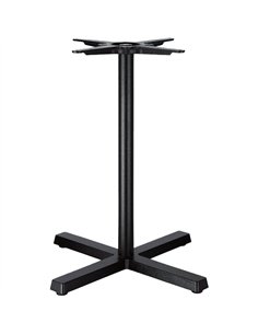 Black Cast Iron Table Base Cross-Base 610x720mm | Stalwart DA-A120A