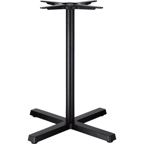 Black Cast Iron Table Base Cross-Base 610x720mm | Stalwart DA-A120A