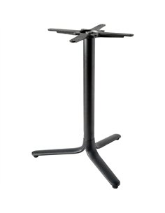 Black Cast Iron Table Base Tri-Leg 600x720mm | Stalwart DA-A138