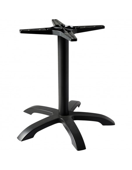 Black Cast Iron Table Base Five-Leg Star Base 720x720mm | Stalwart DA-F037