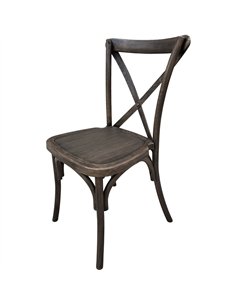 Resin Crossback Chair Dark Brown | Stalwart DA-AX522