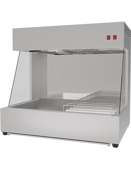 Commercial Electric Chip Scuttle &amp Warming Station Countertop 1000x700x931mm | Stalwart DA-CW1000