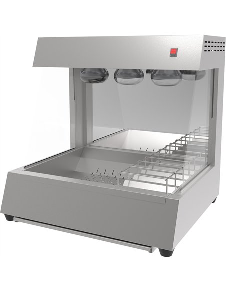 Commercial Electric Chip Scuttle &amp Warming Station Countertop 700x600x700mm | Stalwart DA-CW560
