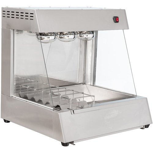 Commercial Electric Chip Scuttle &amp Warming Station Countertop 700x600x700mm | Stalwart DA-CW560