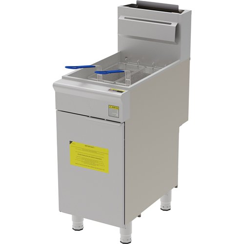 Professional Free Standing Gas Fryer Single Tank 25L 393x765x1145mm | Stalwart DA-GF3