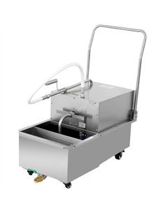 Commercial Mobile Oil Filter Cart 48 Litres 440x848x965mm | Stalwart DA-LYC01