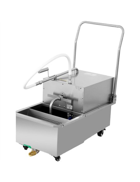 Commercial Mobile Oil Filter Cart 48 Litres 440x848x965mm | Stalwart DA-LYC01