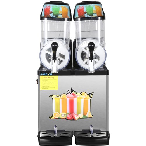 Commercial Double Tank Slush Machine 2 x 12 Litres 400x550x790mm | Stalwart DA-SM122