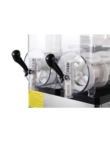 Commercial Double Tank Slush Machine 2 x 12 Litres 400x550x790mm | Stalwart DA-SM122