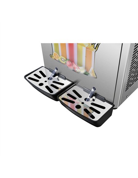 Commercial Double Tank Slush Machine 2 x 12 Litres 400x550x790mm | Stalwart DA-SM122
