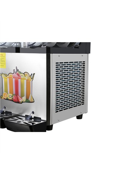 Commercial Double Tank Slush Machine 2 x 12 Litres 400x550x790mm | Stalwart DA-SM122