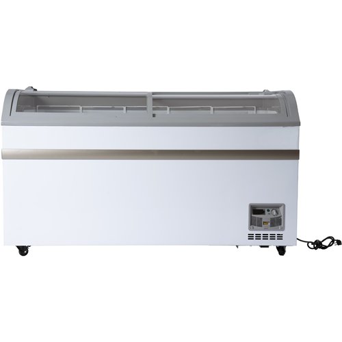 Commercial Horizontal Display Freezer 500 Litres 2 Glass Doors 5 Shelves 1475x757x858mm Ventilated Cooling | Stalwart DA-KOBE214