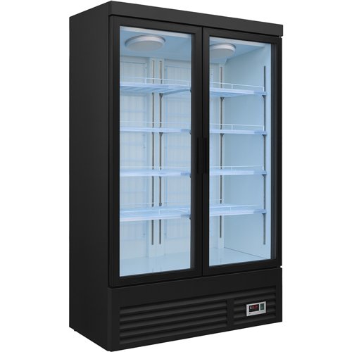 Commercial Double Door Display Showcase Freezer 1260x730x1980mm | Stalwart DA-BLUEL310