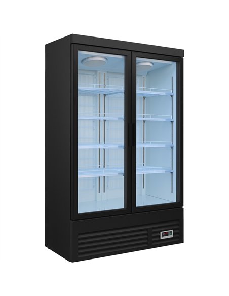 Commercial Double Door Display Showcase Freezer 1260x730x1980mm | Stalwart DA-BLUEL310