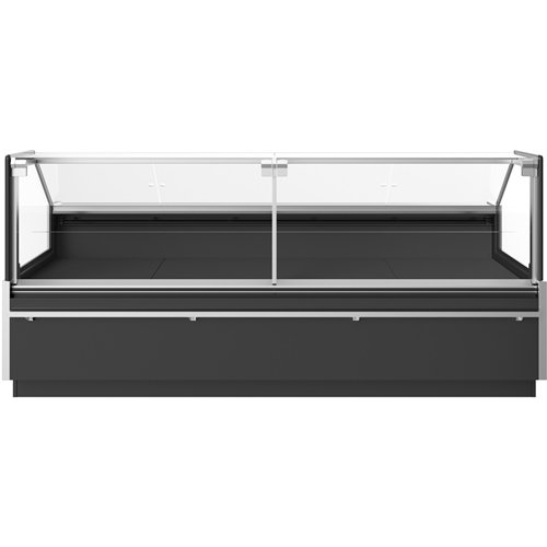 Commercial Open Deli Serve Over Counter Straight Glass Front Height Adjustable Feet 1250x960x1190mm | Stalwart DA-BLUEL224