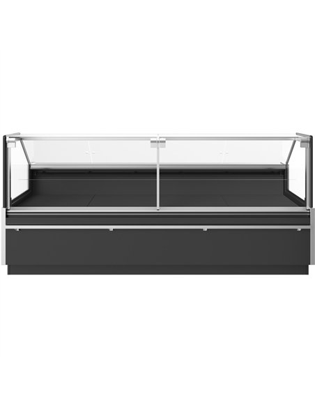 Commercial Open Deli Serve Over Counter Straight Glass Front Height Adjustable Feet 1250x960x1190mm | Stalwart DA-BLUEL224
