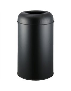 Commercial Open-Top Waste Bin 50 Litres Black | Stalwart DA-JY980050LBLACK
