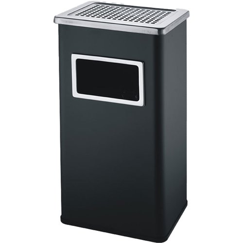 Commercial Ashtray Waste Bin 30 Litres Black | Stalwart DA-JYAB701BLACK