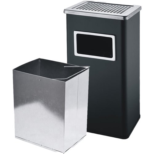 Commercial Ashtray Waste Bin 30 Litres Black | Stalwart DA-JYAB701BLACK