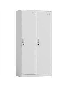 Commercial White 2 Door Locker 900x450x1800mm | Stalwart DA-HDG02