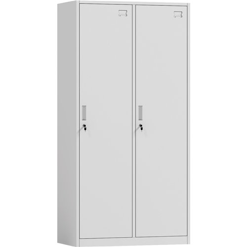 Commercial White 2 Door Locker 900x450x1800mm | Stalwart DA-HDG02