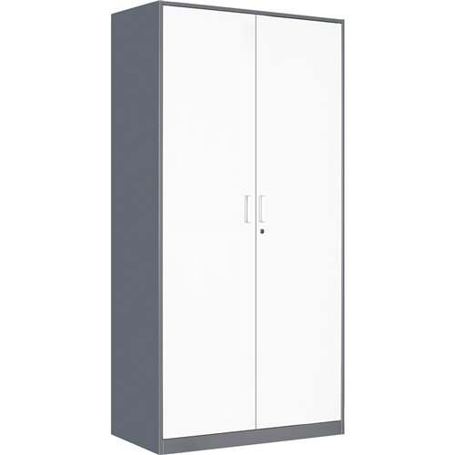 Professional Double Door Filing Cabinet 900x390x1800mm Gray-White | Stalwart DA-HDWS02