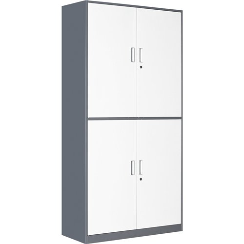 Professional Double Filing Cabinet 900x390x1800mm Gray-White | Stalwart DA-HDWS04