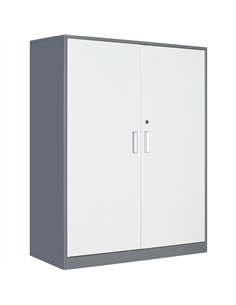 Professional Half Filing Cabinet with Metal Door 900x390x1130mm Gray-White | Stalwart DA-HDWSAC02