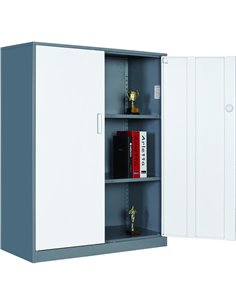 Professional Half Filing Cabinet with Metal Door 900x390x1130mm Gray-White | Stalwart DA-HDWSAC02 2