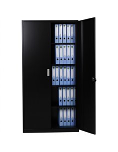 Professional Double Door Filing Cabinet 900x390x1800mm Black | Stalwart DA-HDW02BLACK 2