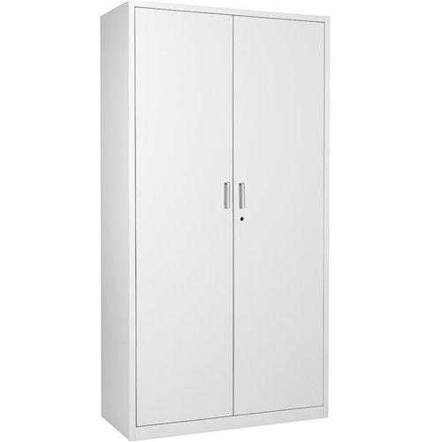 Professional Double Door Filing Cabinet 900x390x1800mm White | Stalwart DA-HDW02WHITE