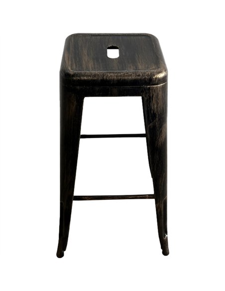 Industrial Bar Stool Aged Black Finish 310x310x770mm | Stalwart DA-HYX504AGED