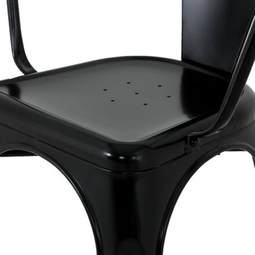 Bolero Bistro Curve Armchairs Black...