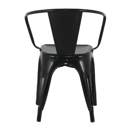 Bolero Bistro Curve Armchairs Black...