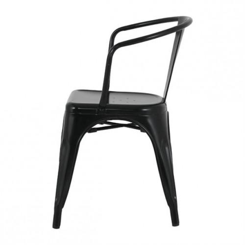 Bolero Bistro Curve Armchairs Black...