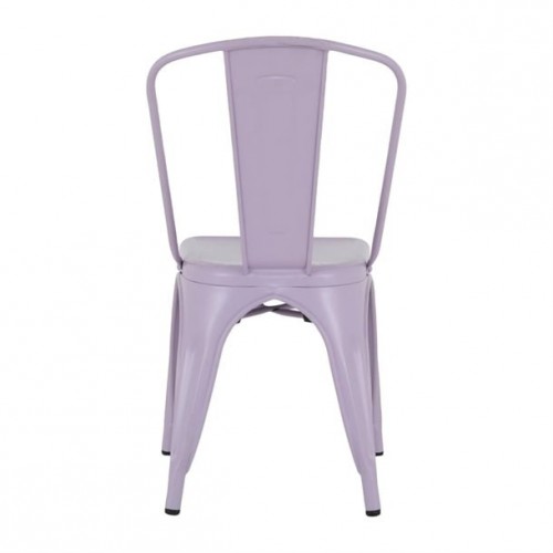 Bolero Bistro Metal Chairs Lilac Pop...