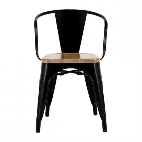 Bolero Bistro Curve Armchairs with...