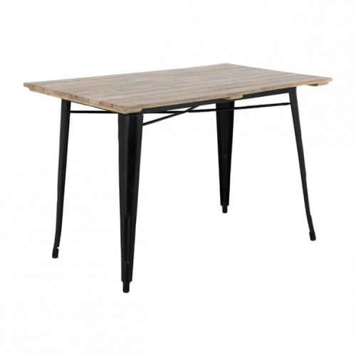 Bolero Bistro Dining Table Slatted...