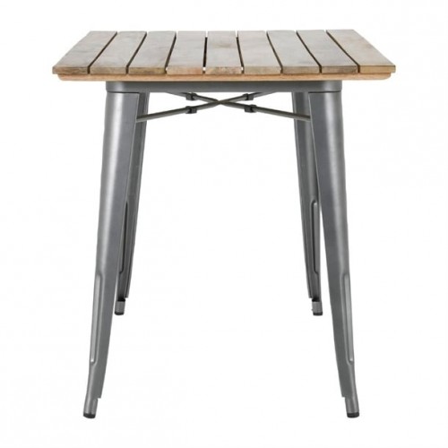 Bolero Bistro Dining Table Slatted...