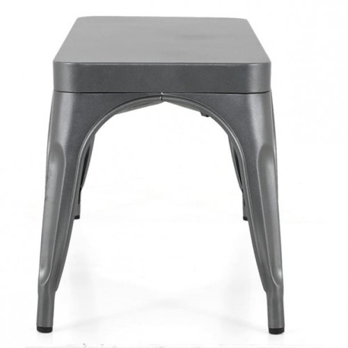 Bolero Bistro Metal Benches Gunmetal...