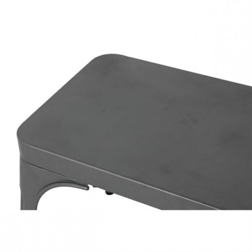 Bolero Bistro Metal Benches Gunmetal...
