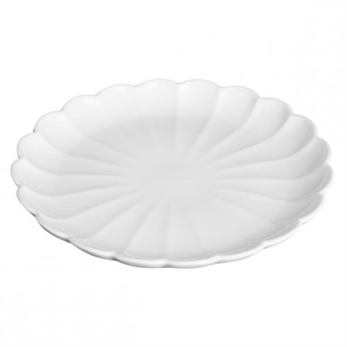 Olympia Bloom Scalloped Plates White...