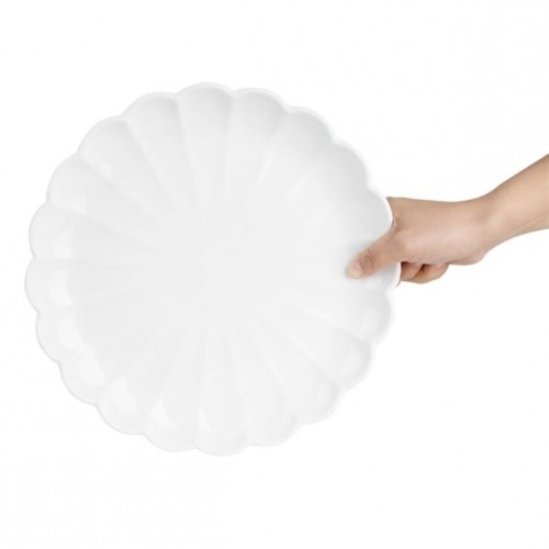 Olympia Bloom Scalloped Plates White...