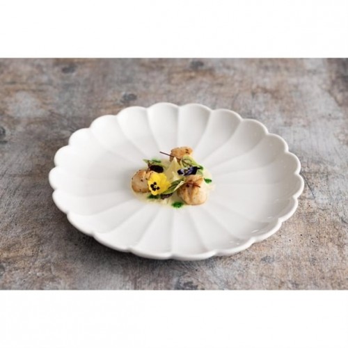 Olympia Bloom Scalloped Plates White...