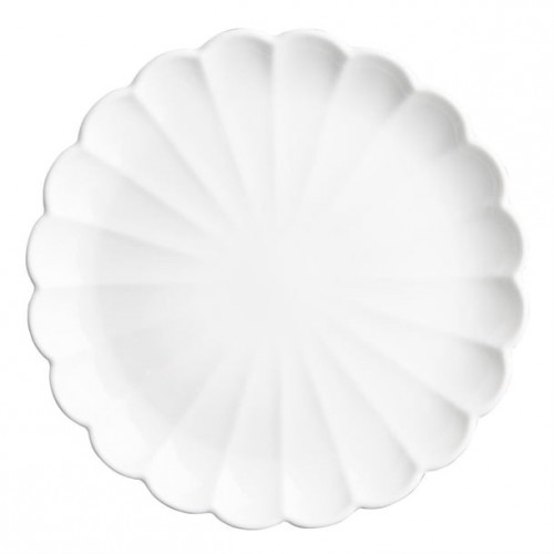 Olympia Bloom Scalloped Plates White...