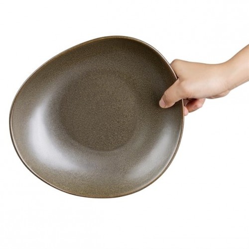 Olympia Ember Mahogany Triangle Bowls...